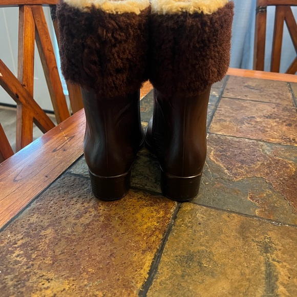 Brown Fur-Lined Boots - Picture 3 of 4